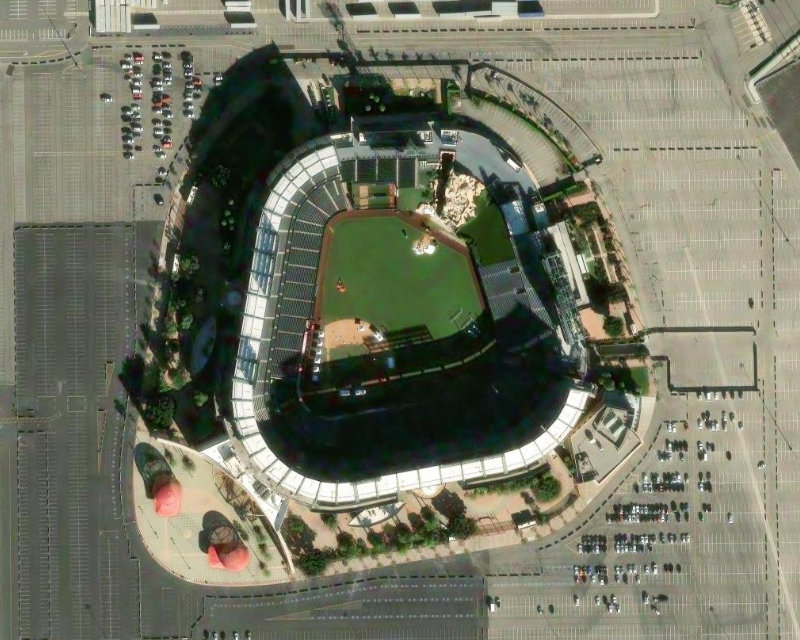 Angel Stadium vue satellite