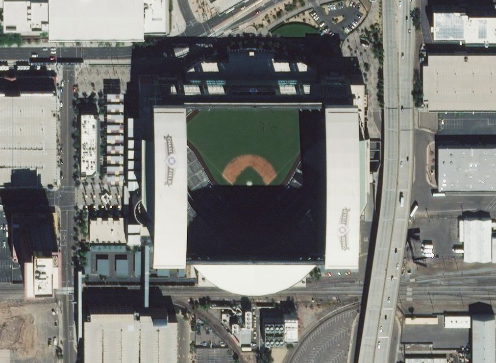 Chase Field vue satellite