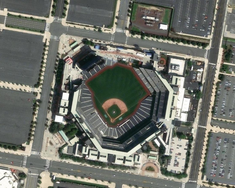 Citizens Bank Park vue satellite