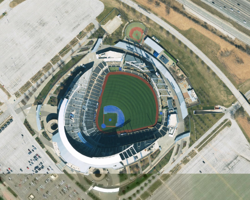 Kauffman Stadium vue satellite