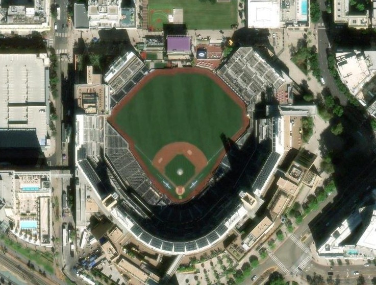 Petco Park vue satellite