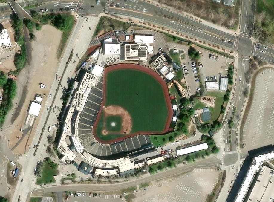Sutter Health Park vue satellite