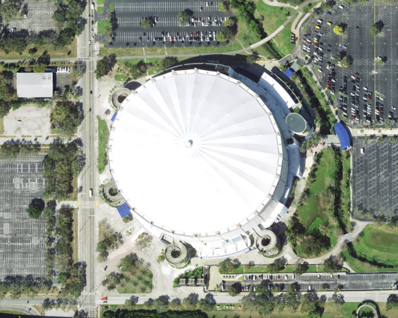 Tropicana Field vue satellite