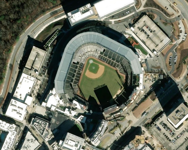 Truist Park vue satellite