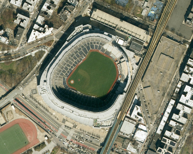 Yankee Stadium vue satellite